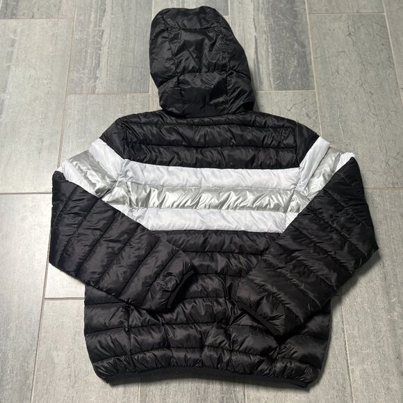 Numero by Free People Quilted Packable Hooded Full Zip Puffer Jacket Size Large - Picture 6 of 10